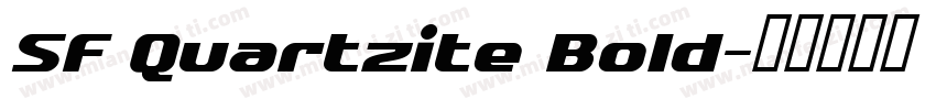 SF Quartzite Bold字体转换